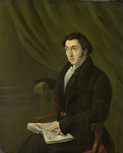 Portrait of Johannes Petrus Schouberg by Abraham Hendrik Winter