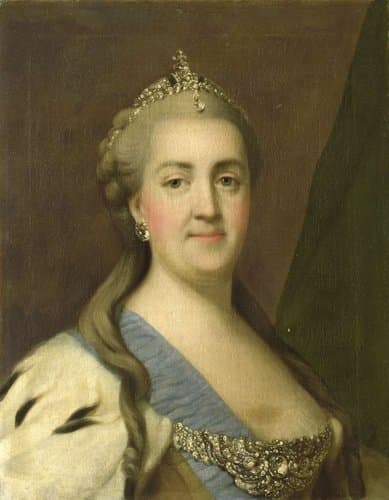 Catherine II (1729-96). Keizerin van Rusland by Vigilius Erichsen