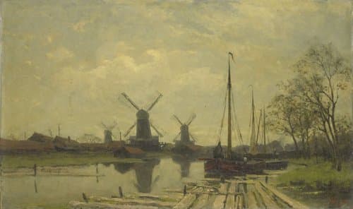 Wetering bij de Baarsjes bij Amsterdam by Jan Hillebrand Wijsmuller