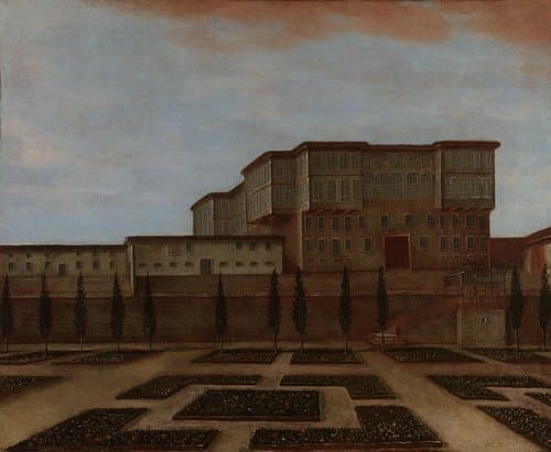 An Embassy Building in Pera by Jean Baptiste Vanmour