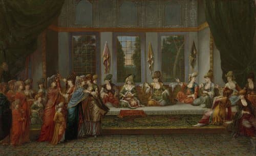 Griekse bruiloft by Jean Baptiste Vanmour