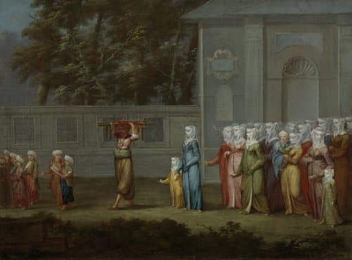De eerste schooldag by Jean Baptiste Vanmour