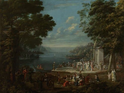 Damesfeest in Hünkâr İskelesi aan de Bosporus