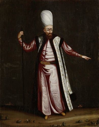 De Capoudji Bachi, opperdeurbewaarder van het Serail by Jean Baptiste Vanmour