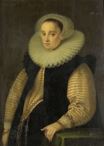 Hortensia del Prado (d 1627) by Gortzius Geldorp