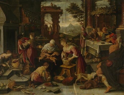 Lazarus and the Rich Man by Jacopo Bassano