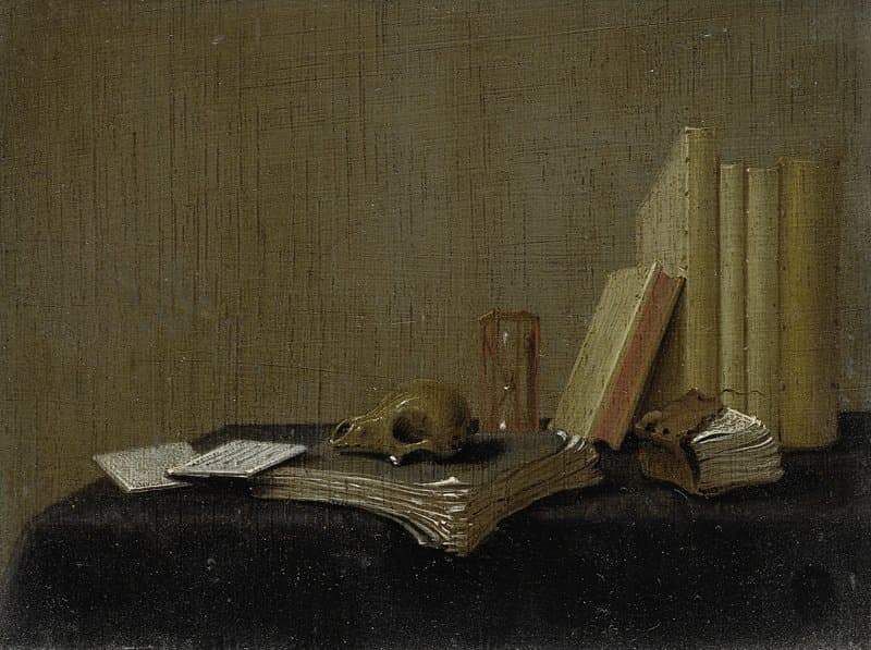 Vanitas stilleven by Gerrit van Vucht