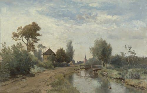 Landschap bij Kortenhoef by Paul Joseph Constantin Gabriël