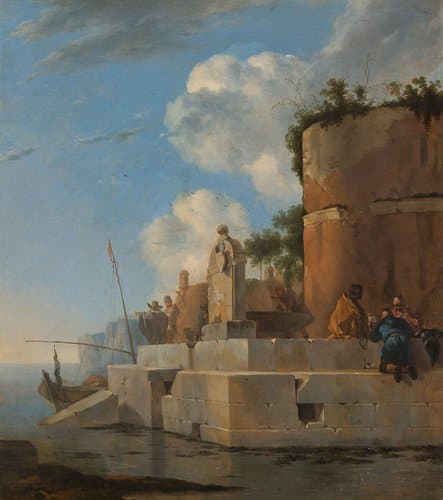 A Waterside Ruin in Italy