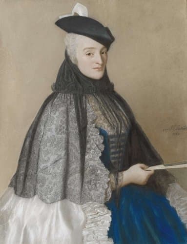 Portret van Catherine Bégon by Jean-Etienne Liotard
