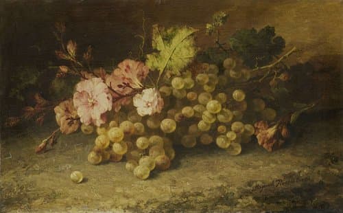 Still Life with Grapes by Margaretha Roosenboom