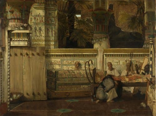 The Egyptian Widow by Lourens Alma Tadema