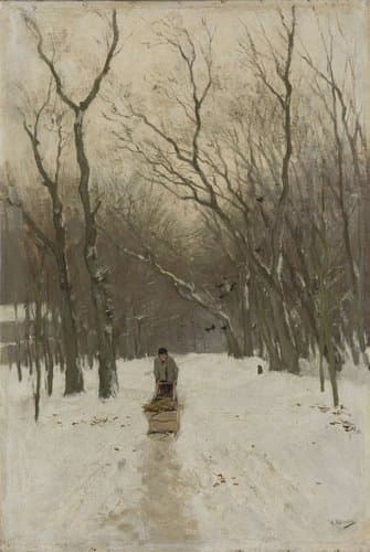 Winter in the Scheveningen Woods by Anton Mauve