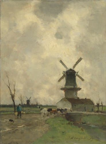 The Mill by Johan Hendrik Weissenbruch
