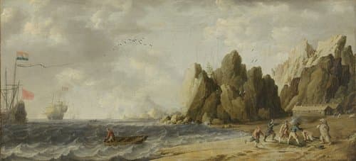 Imaginary Inlet in Southern Arctic Waters in Summer by Bonaventura Peeters (I)