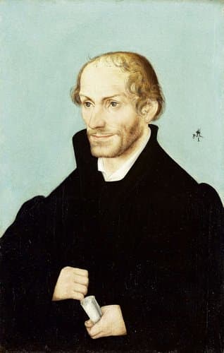 Philipp Melanchton (1497-1560), kerkhervormer by Lucas Cranach (I)