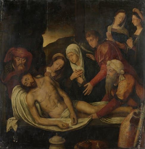 Entombment of Christ with Joseph of Arimathea and Nicodemus by anonymous