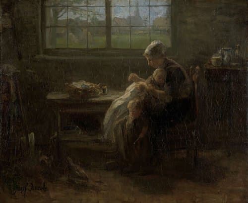 'The Joy of Motherhood' by Jozef Israëls