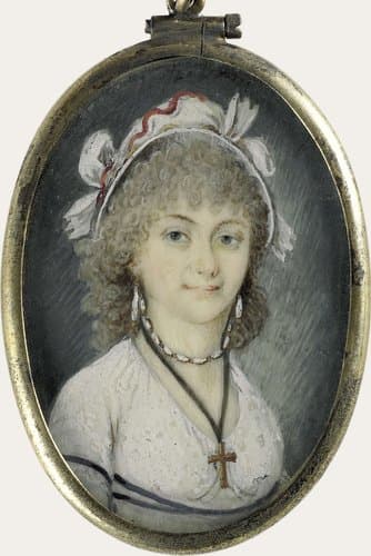 Portret van een jonge vrouw by anonymous