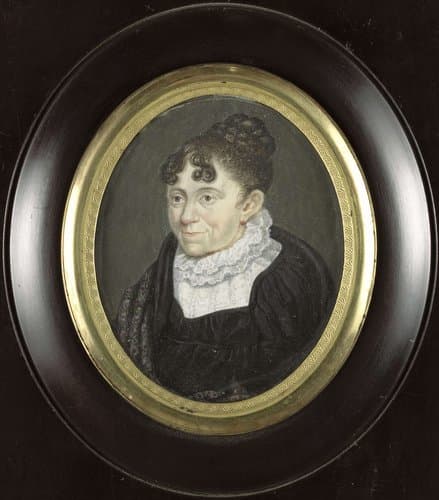 Portret van een oude dame by anonymous