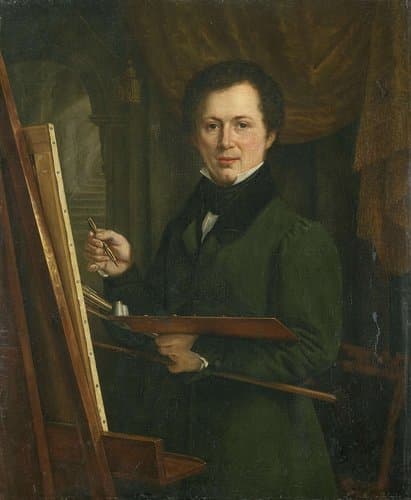 Portret van een schilder by anonymous