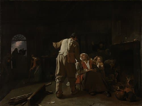 De zieken bezoeken by Michael Sweerts