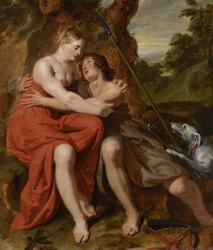 Venus and Adonis by Joos de Pape