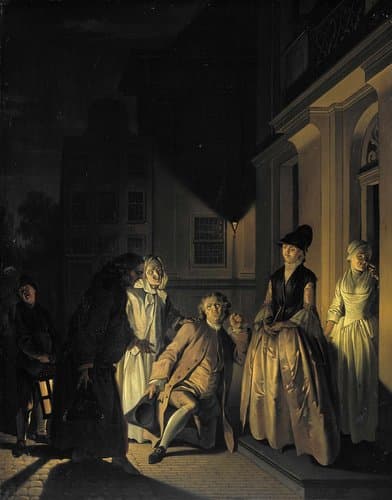 Scène uit 'Lubbert Lubbertse of de geadelde boer' door M. van Breda