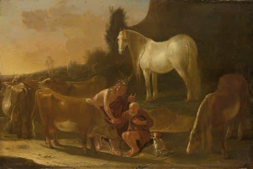 Mercurius en Io by Willem Ossenbeeck