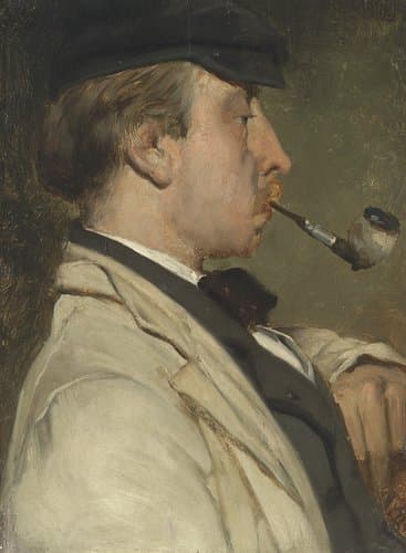 Portret van Louis Sierich (1834-1919), schilder by Matthijs Maris