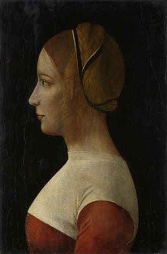 Portret van een jonge vrouw by anonymous