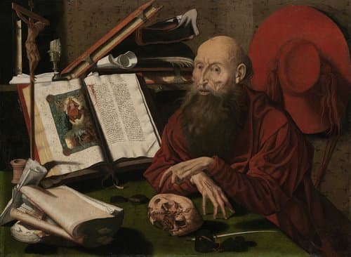 St Jerome in his study by Marinus van Reymerswale