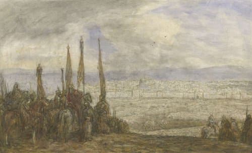 Turks leger voor Jeruzalem by Marius Bauer