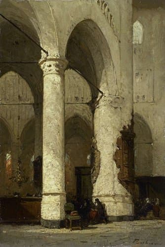Interior of the 'Hooglandse' Church by Johannes Bosboom