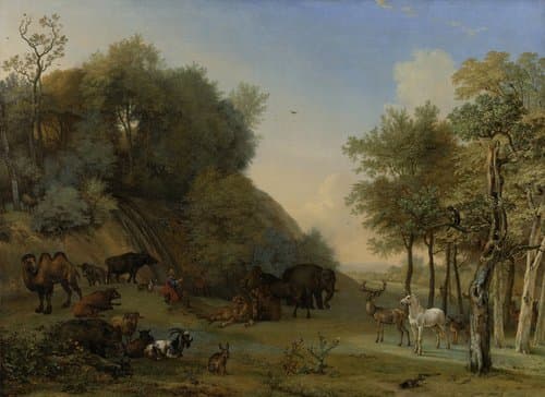 Orpheus en de dieren by Paulus Potter