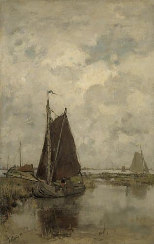 Ships in Dull Weather by Jacob Maris