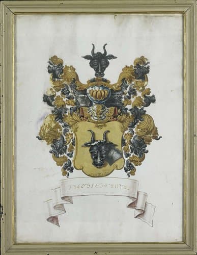 Het wapen van Jacob Feitama II (1698-1774) by anonymous