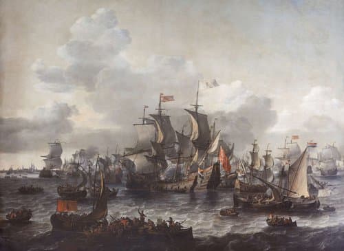 The Battle of the Zuider Zee by Jan Theunisz. Blanckerhoff