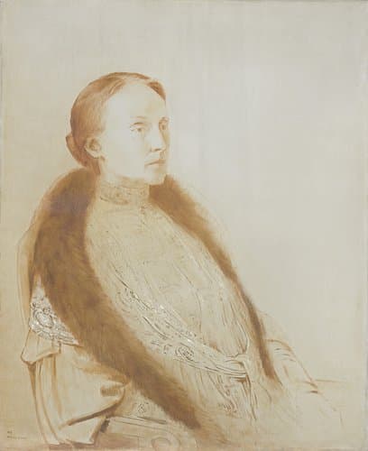 Portrait of A.M.L. Bonger-van der Linden by Odilon Redon