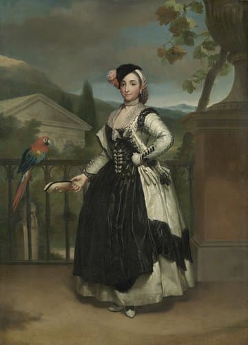 Portret van Doña Isabel Parreño Arce Ruiz de Alarcón y Valdes, marquesa de Llano by Anton Raphael Mengs