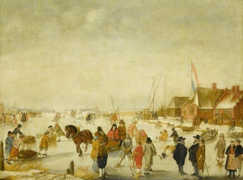 IJsvermaak by Barend Avercamp