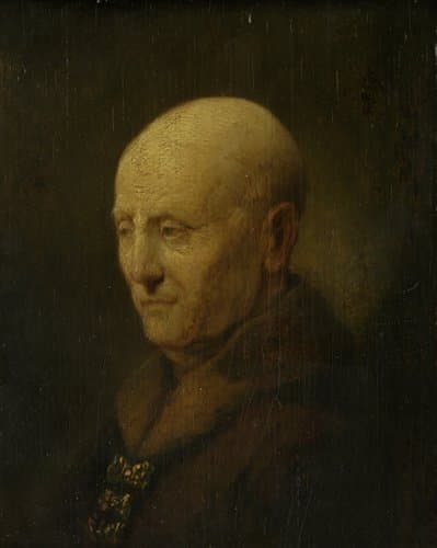 Portret van een man, misschien Rembrandts vader, Harmen Gerritsz van Rijn by Rembrandt van Rijn