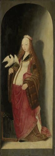 Rechterluik van een triptiek met de heilige Cecilia