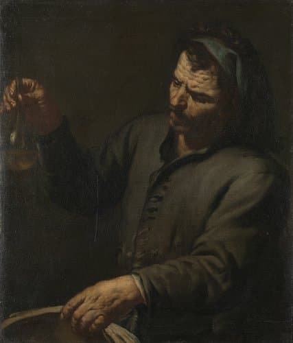 Man with Urine Bottle in his Hand by Antonio Zanchi