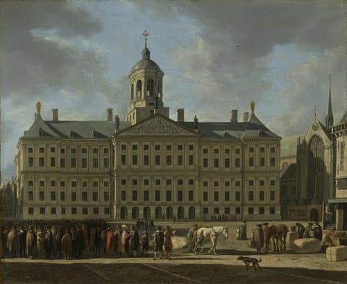 The Town Hall on Dam Square, Amsterdam by Gerrit Berckheyde