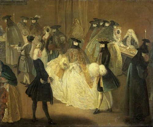 De speelbank (Il ridotto) by Pietro Longhi
