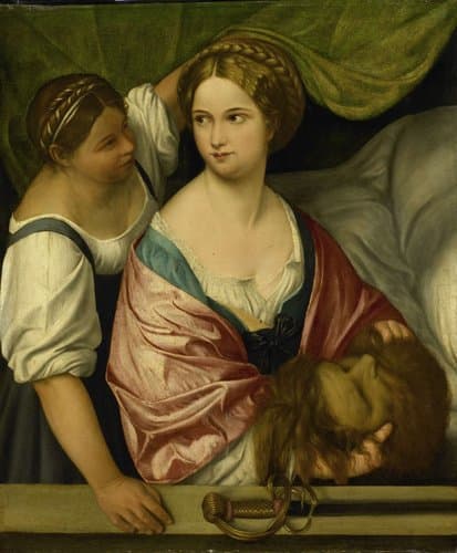 Judith met het hoofd van Holofernes by Pordenone