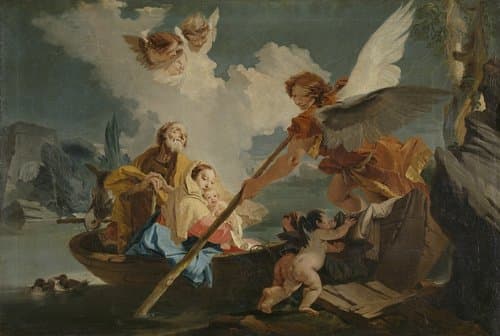 Flight into Egypt by Giovanni Battista Tiepolo