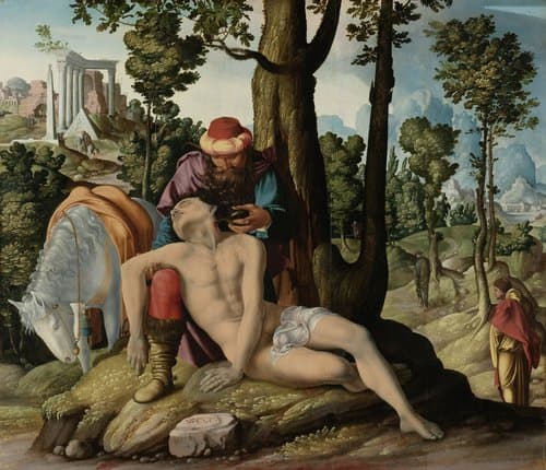 The Good Samaritan by Master of the Good Samaritan