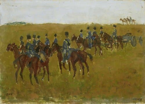 Artillerie op manoeuvre by George Hendrik Breitner